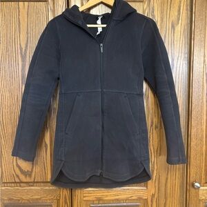 Older lululemon Black Hooded Zip-Up Jacket size 2 fits size 4/6
